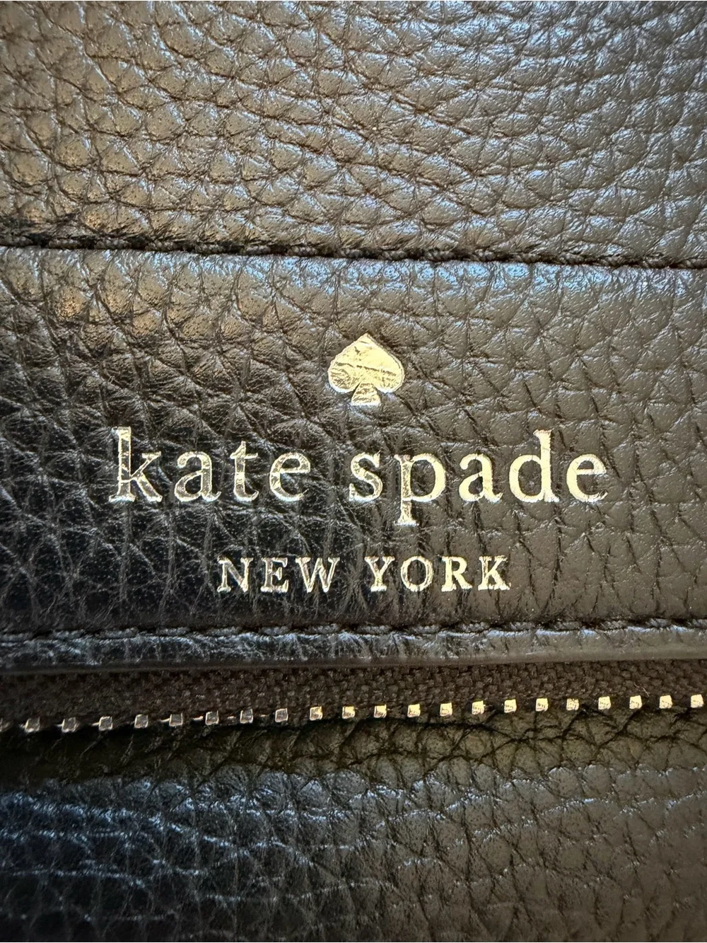 kate spade Black Pebbled Leather Crossbody Purse